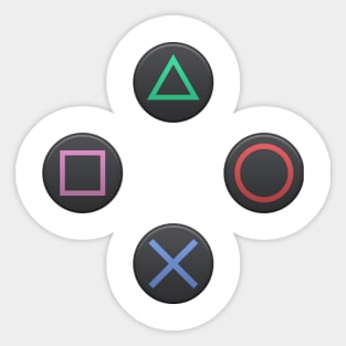 PS4 Controller Buttons Sticker